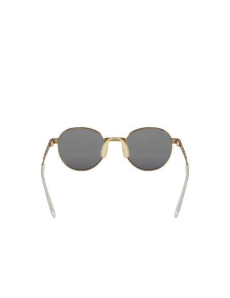 Gucci Gg0872s 003 Round Metal Gris Dorado Original | SUNNIES.UNO