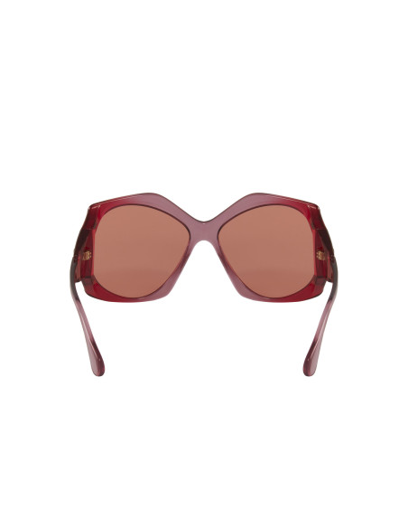 Gucci GG0875S 003 Heptagon Oversized Vino Rosa Transparente  | Sunni...