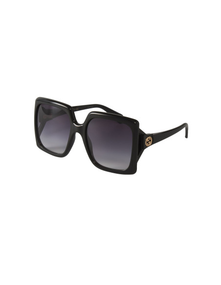 Gucci GG0876S 001 Square Oversized Negro Degradado Dorado  | Sunni...