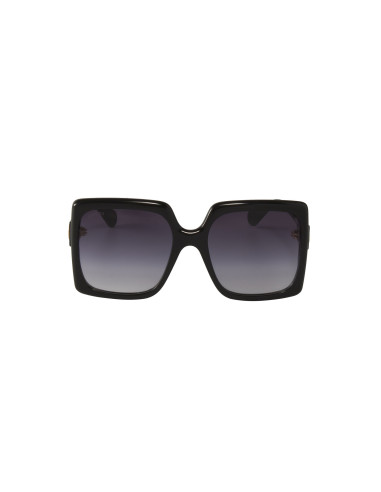 Gucci GG0876S 001 Square Oversized Negro Degradado Dorado  | Sunni...