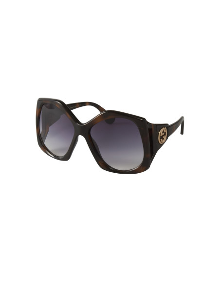 Gucci GG0876S 002 Square Oversized Carey Cafe Degradado  | Sunni...