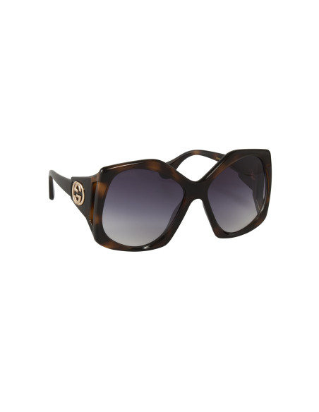 Gucci GG0876S 002 Square Oversized Carey Cafe Degradado  | Sunni...