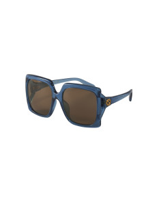Gucci GG0876SA 003 Square Oversized Azul transparente Cafe
