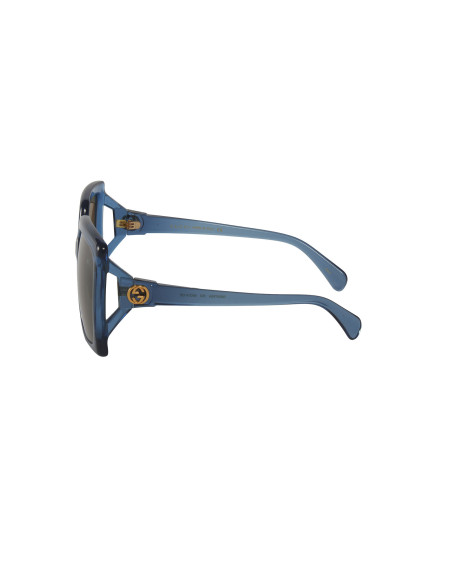 Gucci GG0876SA 003 Square Oversized Azul transparente Cafe