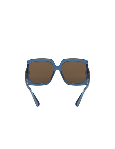 Gucci GG0876SA 003 Square Oversized Azul transparente Cafe