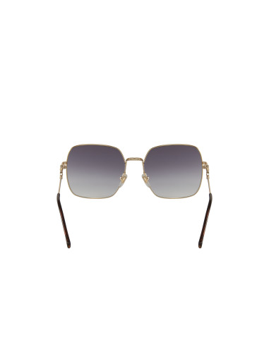 Gucci GG0879S 001 Square Shape Gris Degradado Dorado | Sunn...