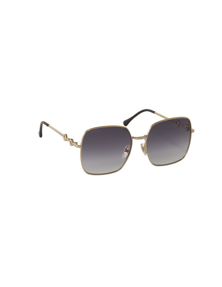 Gucci GG0879S 001 Square Shape Gris Degradado Dorado | Sunn...