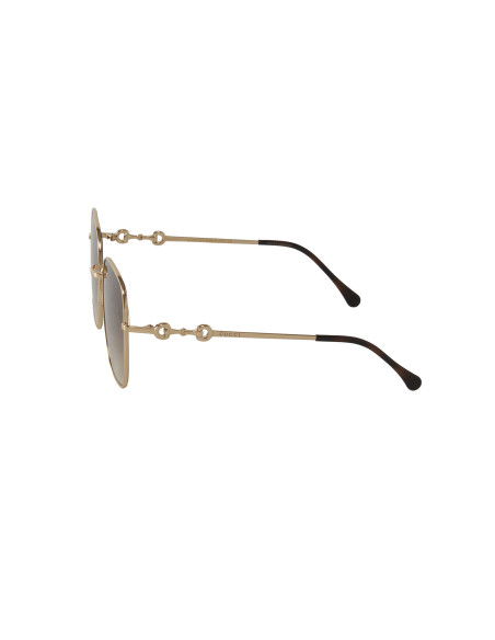 Gucci GG0879S 002 Square Shape Cafe Degradado Dorado | Sunn...