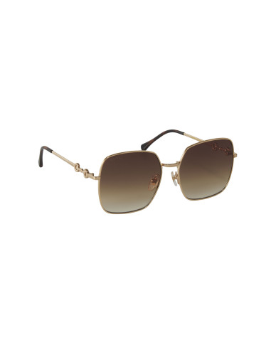 Gucci GG0879S 002 Square Shape Cafe Degradado Dorado | Sunn...