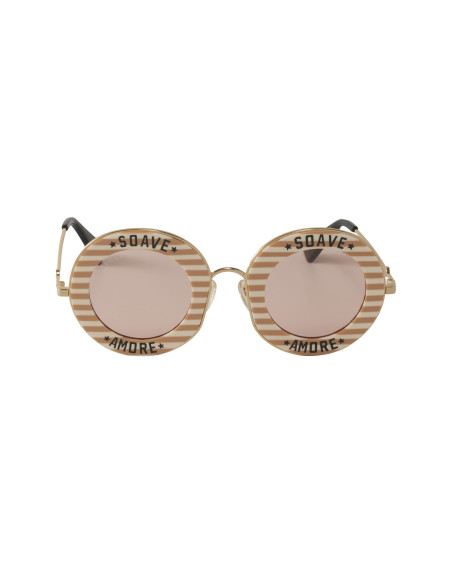 Gucci Gg0113s 009 Round * Soave * Amore * Rosa Blanco Icon | Sunnie...