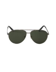 Gucci Gg0137s 003 Aviador Gris Plateado Clasico Original | Sunnies.uno 2