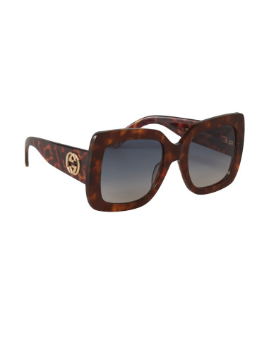 Gucci Gg0141s 002 Square Shape Oversized Carey Degradado