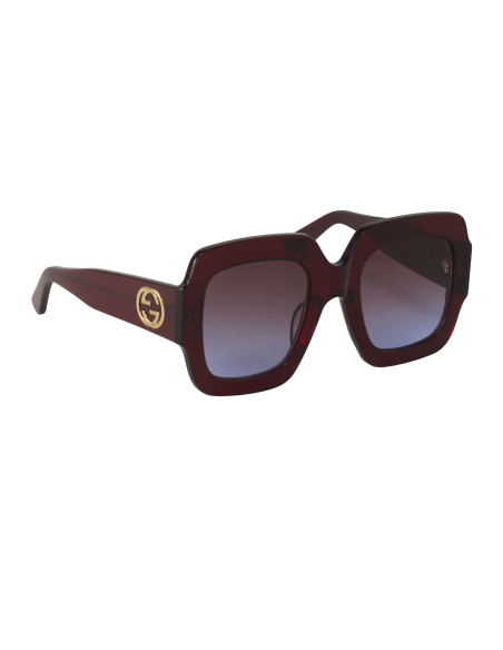 Gucci Gg0178s 005 Oversized Square Vino Degradado Original | Sunnie...