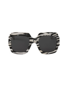 Gucci Gg0178s 012 Oversized Square Zebra Negro Blanco 2