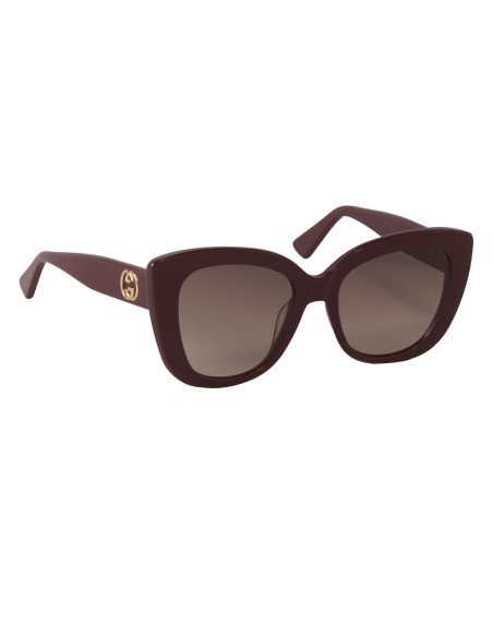 Gucci Gg0327S 006 Square Overseized Vino Degradado | Sunnies.uno