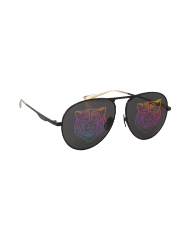Gucci Gg0334s 002 Aviator Metal Negro Espejo Original