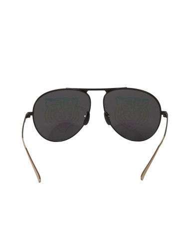 Gucci Gg0334s 002 Aviator Metal Negro Espejo Original