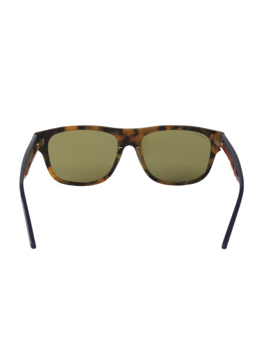 Gucci Gg0341s 006 Square Shape Carey Rojo Ambar Original | Sunnies.uno