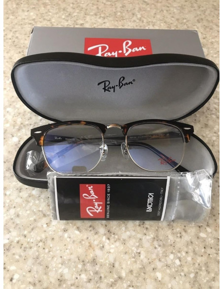 Ray Ban Oftalmico Rb5154 2012 Clubmaster Optics Carey Plateado | Su...