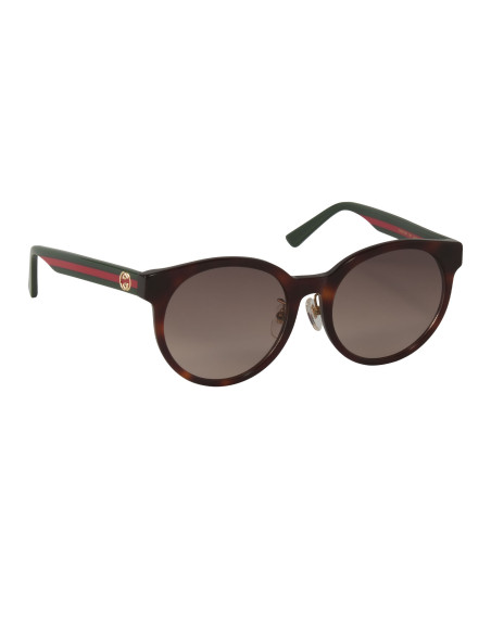 Gucci GG0416SK 005 Round Acetato Carey Azul Cafe degradado | Sunnie...