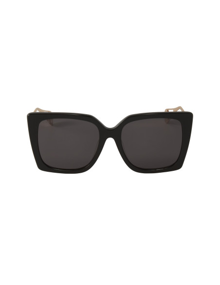 Gucci GG0435S 001 Square Shape Black Grey