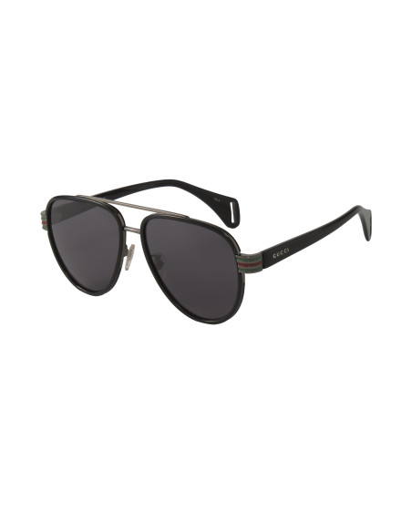 Gucci Gg0447s 001 New Aviator Negro Gris  | ...