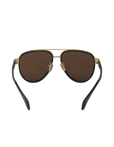Gucci Gg0447s 003 Aviator Negro Cafe transparente Original | ...