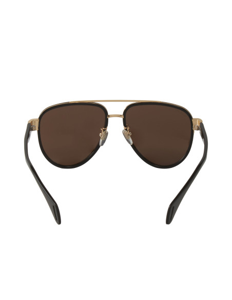 Gucci Gg0447s 003 Aviator Negro Cafe transparente Original | ...