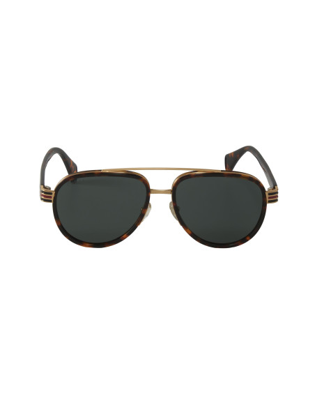 Gucci Gg0447s 004 Aviator Carey Verde transparente Original | ...