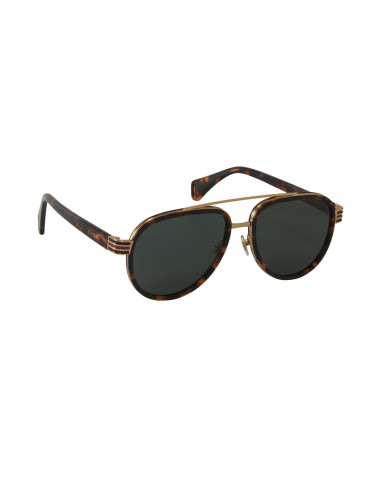 Gucci Gg0447s 004 Aviator Carey Verde transparente Original | ...