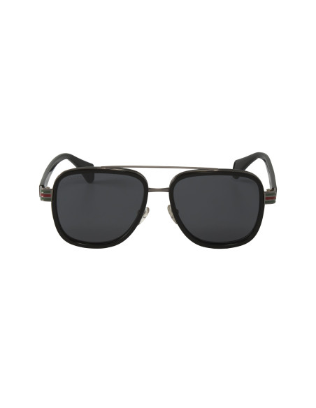 Gucci Gg0448s 001 Aviator Negro Gris Acetato Original | Sunnies.uno