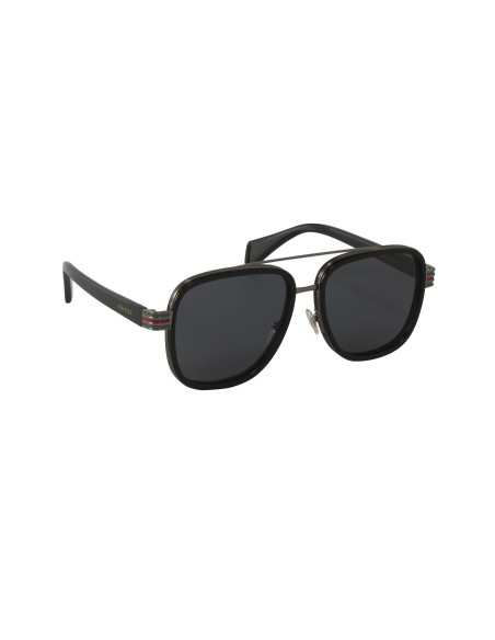 Gucci Gg0448s 001 Aviator Negro Gris Acetato Original | Sunnies.uno