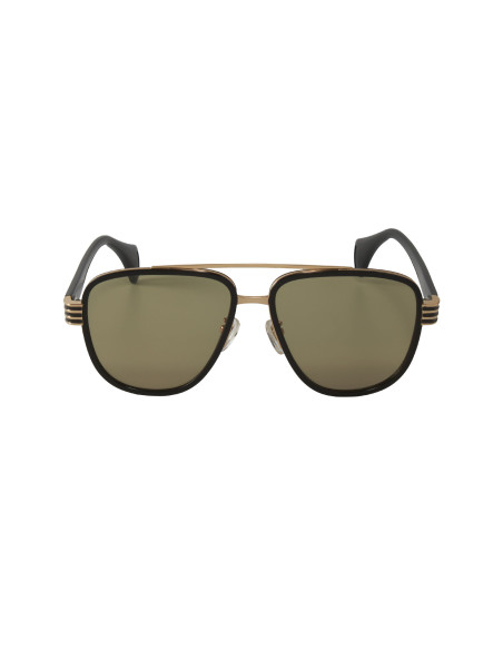 Gucci Gg0448s 002 Aviator Negro Cafe Ambar Acetato | Sunnies.uno