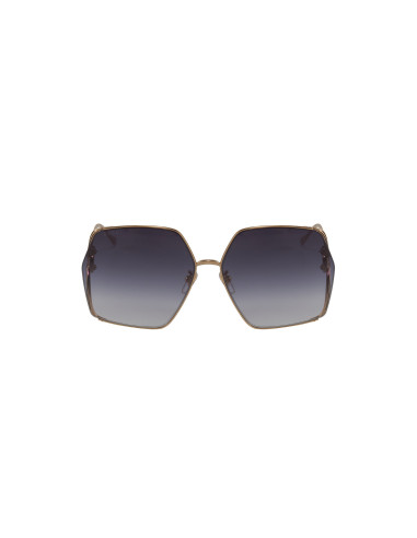 Gucci GG1322SA 001 Square Shape Gray Gradient Gold