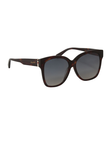 Gucci GG0459S 003 Square Shape Carey Cafe Azul Degradado