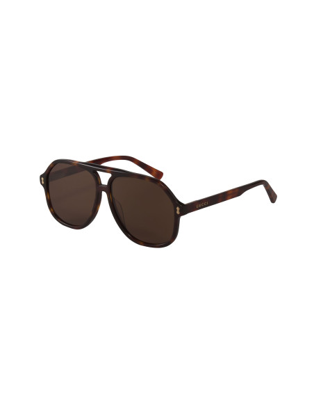 Gucci GG1042S 002 New Aviator Shape Havana Cafe