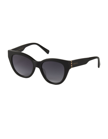 Gucci GG0460s 001 Eye Cat Acetato Negro Gris degradado | Sunnies.uno