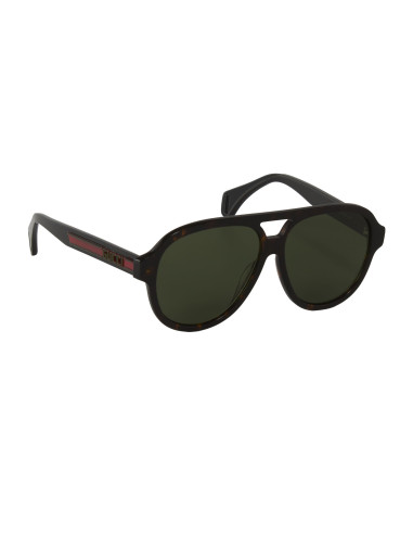 Gucci GG0463S 003 New Aviator Carey Verde Original| Sunni...