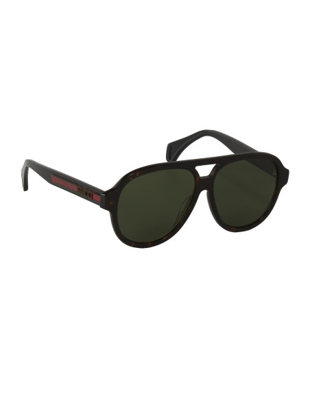 Gucci GG0463S 003 New Aviator Carey Verde Original| Sunni...