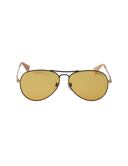 Gucci Gg0515s 003 Aviator Sunglasses Ambar Transparente Negro | Sun...