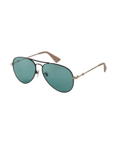 Gucci Gg0515s 005 Aviator Sunglasses Verde Transparente Negr | Sunn...