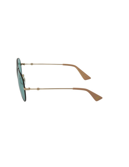 Gucci Gg0515s 005 Aviator Sunglasses Verde Transparente Negr | Sunn...