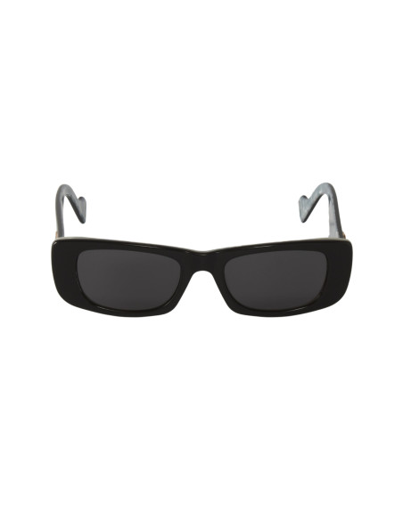 Gucci Gg0516S 001 Rectangle Shape Negro Gris Clasico Original | Sunnies.uno