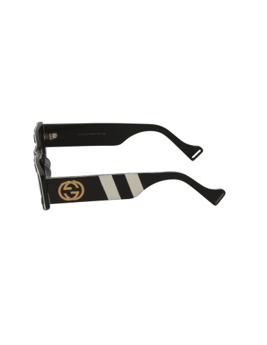 Gucci Gg0516S 011 Rectangle Shape Negro Blanco Zebra Original | Sunnies.uno