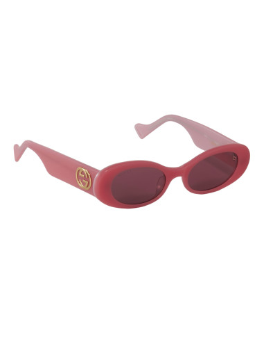 Gucci Gg0517S 003 Oval Shape Rosa Fucsia Espejo Original | Sunnies.uno