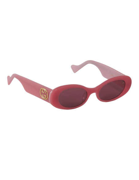 Gucci Gg0517S 003 Oval Shape Rosa Fucsia Espejo Original | Sunnies.uno