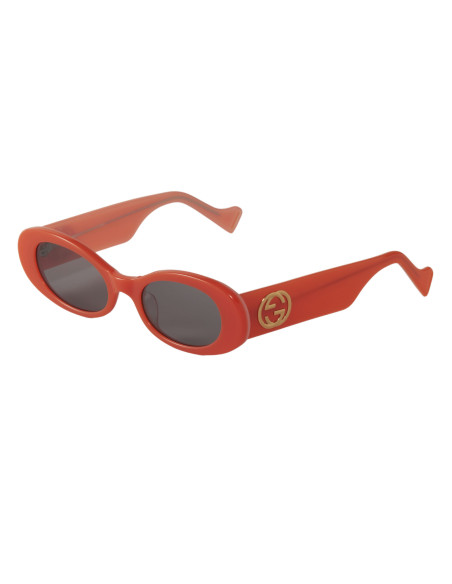 Gucci Gg0517S 005 Oval Shape Naranja Negro Transparente | Sunnies.uno