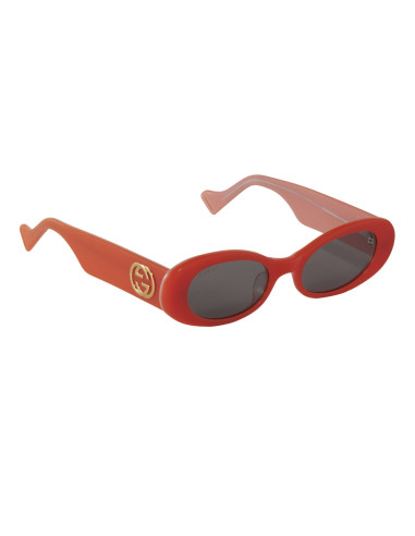 Gucci Gg0517S 005 Oval Shape Naranja Negro Transparente | Sunnies.uno