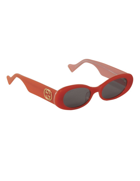 Gucci Gg0517S 005 Oval Shape Naranja Negro Transparente | Sunnies.uno