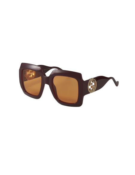 Gucci GG1022S 007 Square Shape Vino Naranja